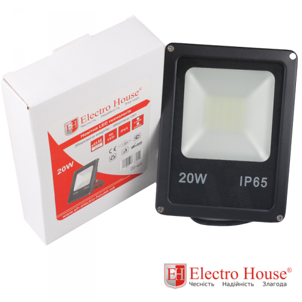 LED прожектор 20W IP65 ElectroHouse EH-LP-206