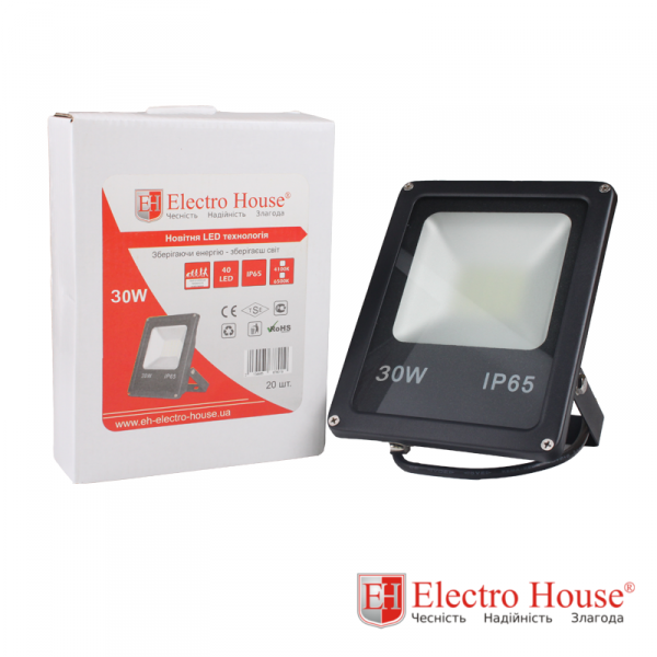 LED прожектор 30W IP65 ElectroHouse EH-LP-207